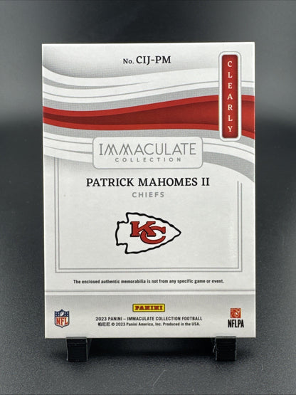 2023 Panini Immaculate Clearly Jerseys /99 Patrick Mahomes II #CIJ-PM
