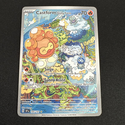 Castform Sunny Form 195/191 SV08 Surging Sparks IR Full Art Holo EN