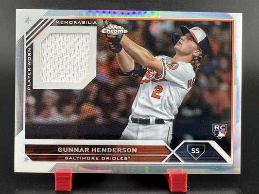 2023 Topps Complete Set - Chrome Rookie Relics Gunnar Henderson #CRR-GH