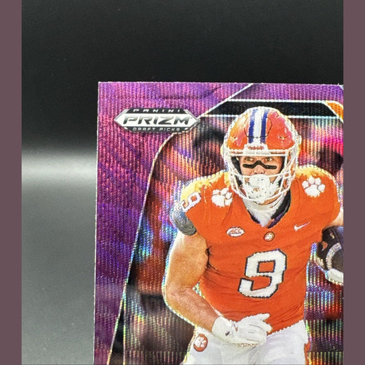 2025 Prizm Draft Picks #18 Jake Briningstool Purple Wave Rookie Logo