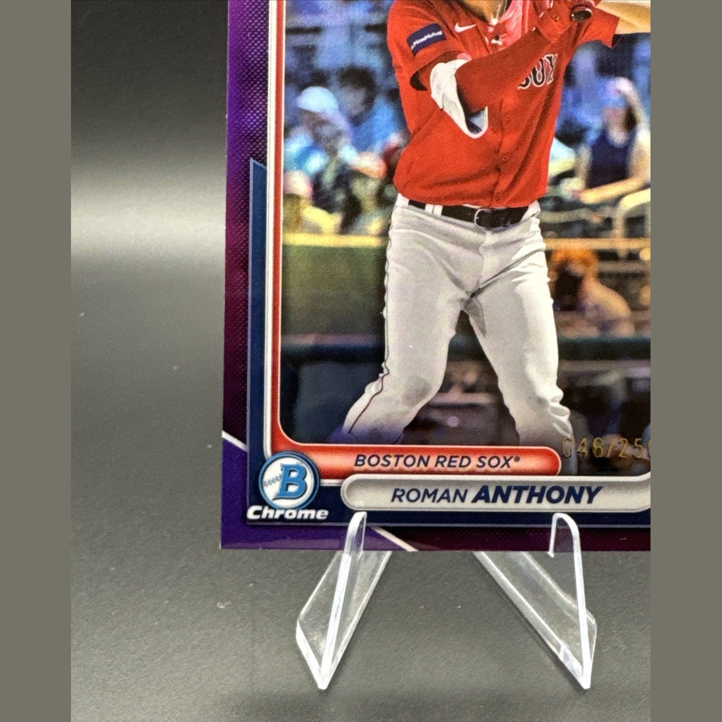 2024 Bowman Chrome ROMAN ANTHONY #BCP-235 PURPLE REFRACTOR #/250 Red Sox