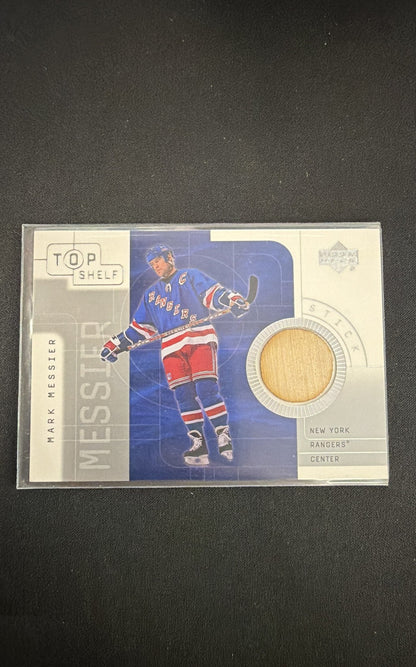 2001-02 Upper Deck Top Shelf - Game-Used Sticks Mark Messier #S-MM (MEM)