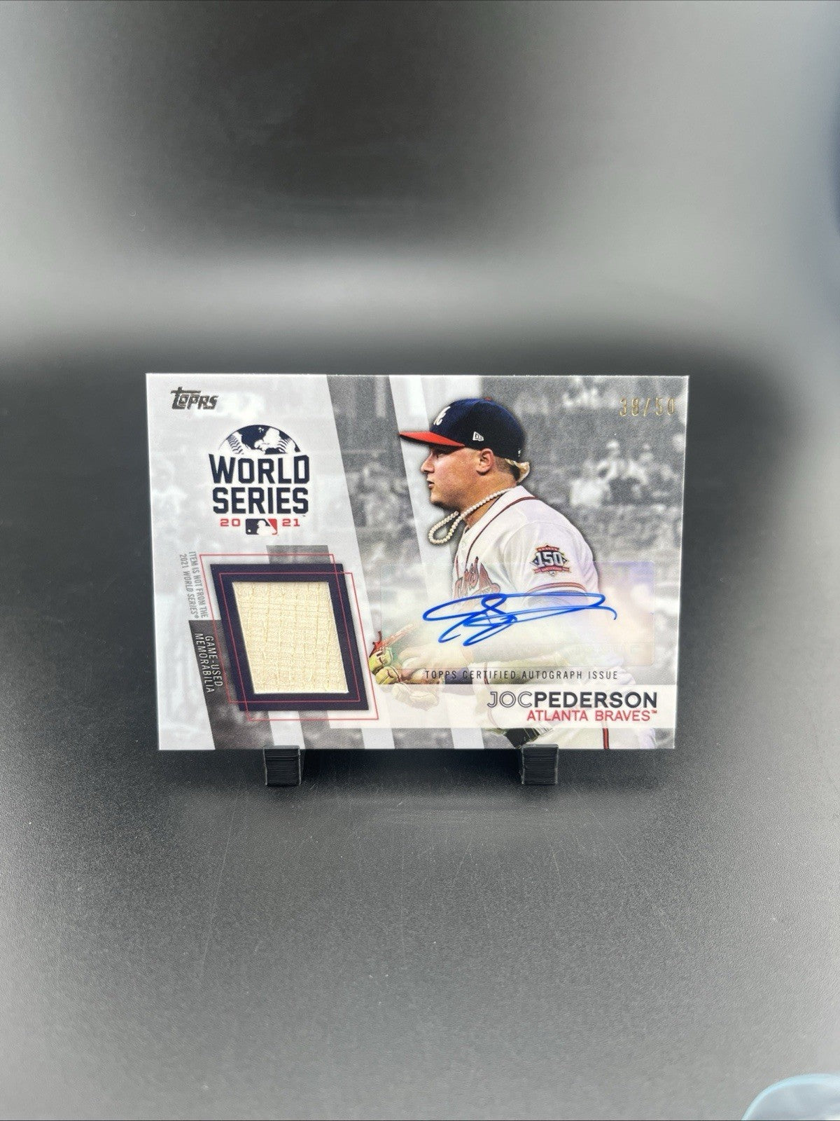 2022 Topps Series 1 - World Series Champion Auto Relic Joc Pederson #WCAR-