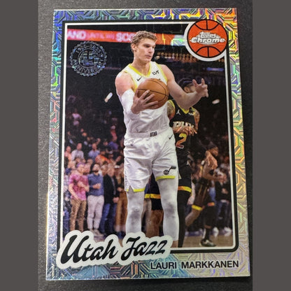2025-2026 Topps NBA Lauri Markkanen #TC-UZ Silver Pack Mojo Utah Jazz