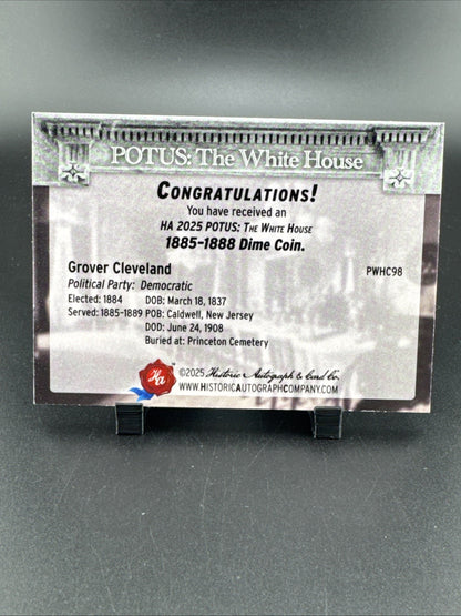 POTUS: The White House Grover Cleveland 1887 Nickel Coin Relic Card