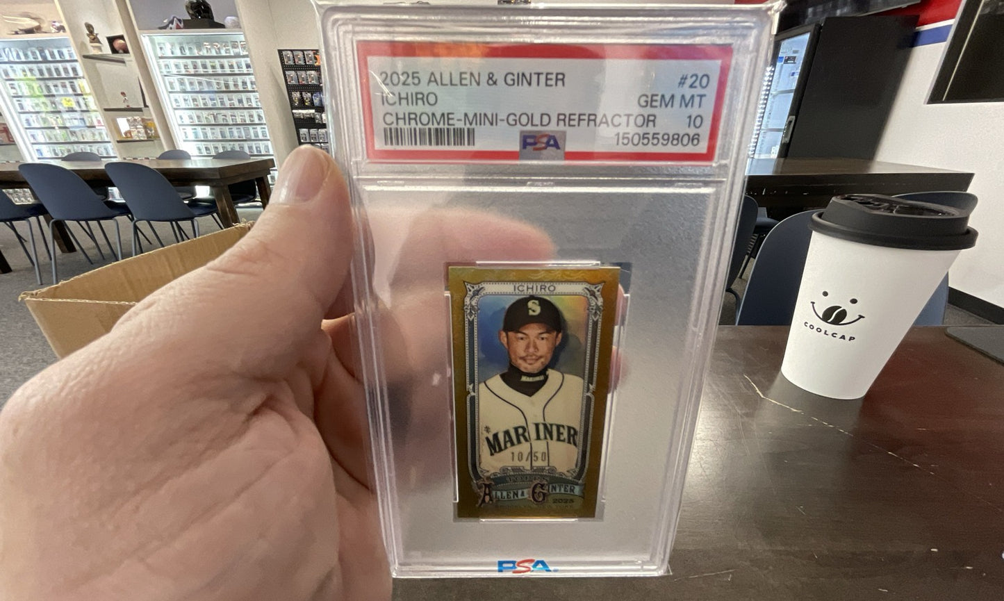 2025 Topps Allen & Ginter - Chrome Ichiro Suzuki #20 Gold Refractor /50