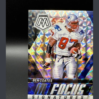 2024 Panini Mosaic - In Focus Signatures Ben Coates  (AU) New England Patriots