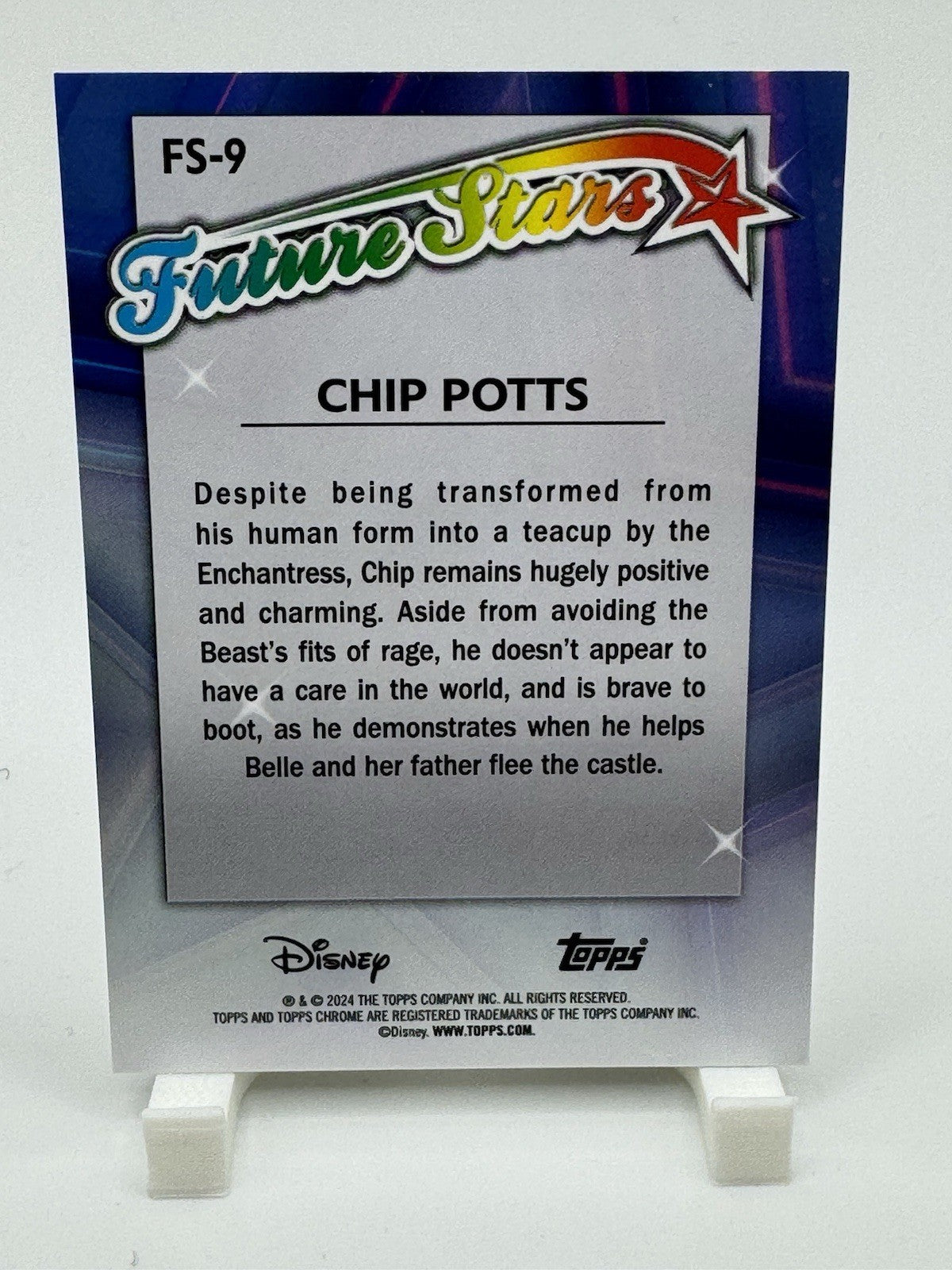 2024 Topps Chrome Disney Chip Potts Future Stars #FS-9 Refractor
