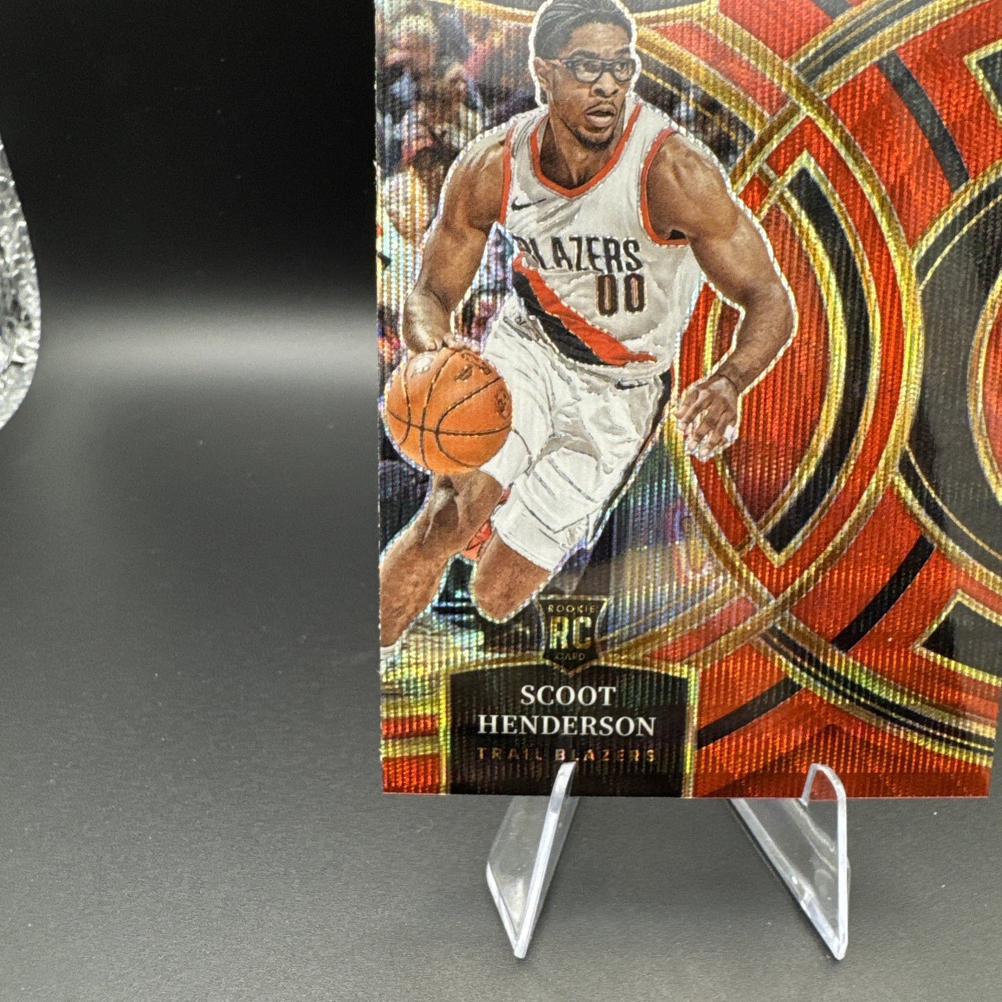 2023-24 Scoot Henderson Panini Select Red Wave Premier RC #129