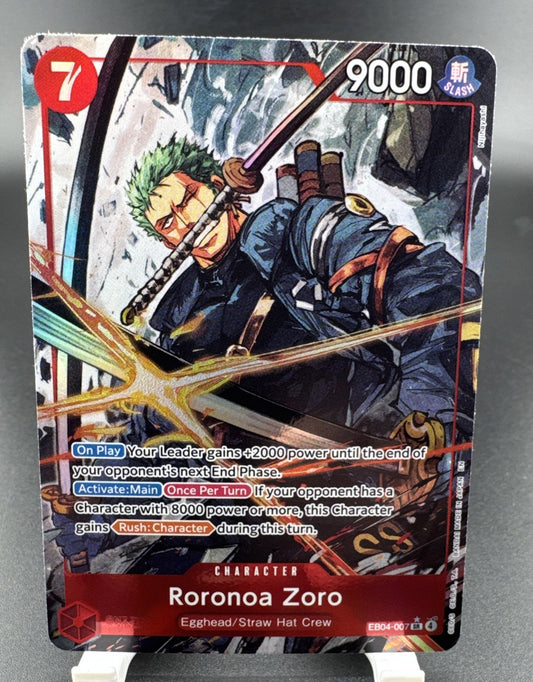 One Piece Roronoa Zoro EB04-007 Alt Art - Adventure on Kami's Island OP15-EB04