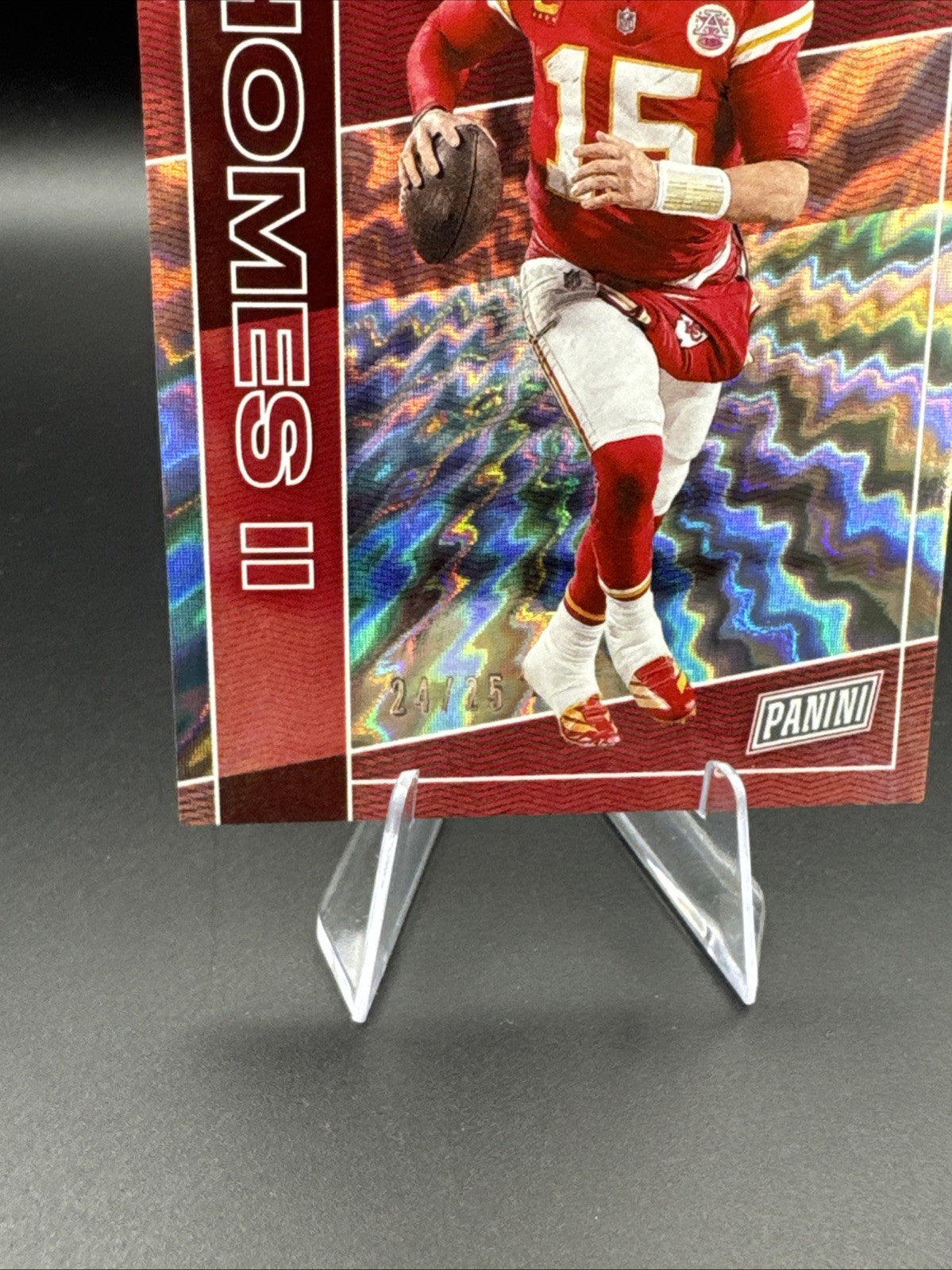 2025 The National Silver Pack Lightning Spokes #18 Patrick Mahomes 24/25 Chiefs