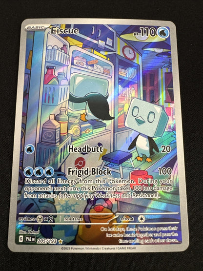 Pokemon: Eiscue Illustration Rare IR Full Art Holo 205/193