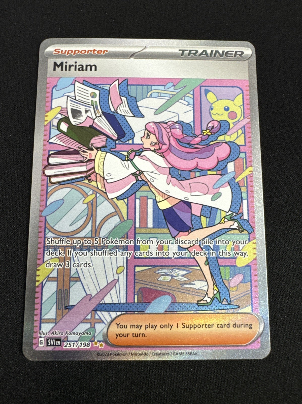 Pokémon Miriam SV01 251/198 Special Illustration Rare Full Art Holo English