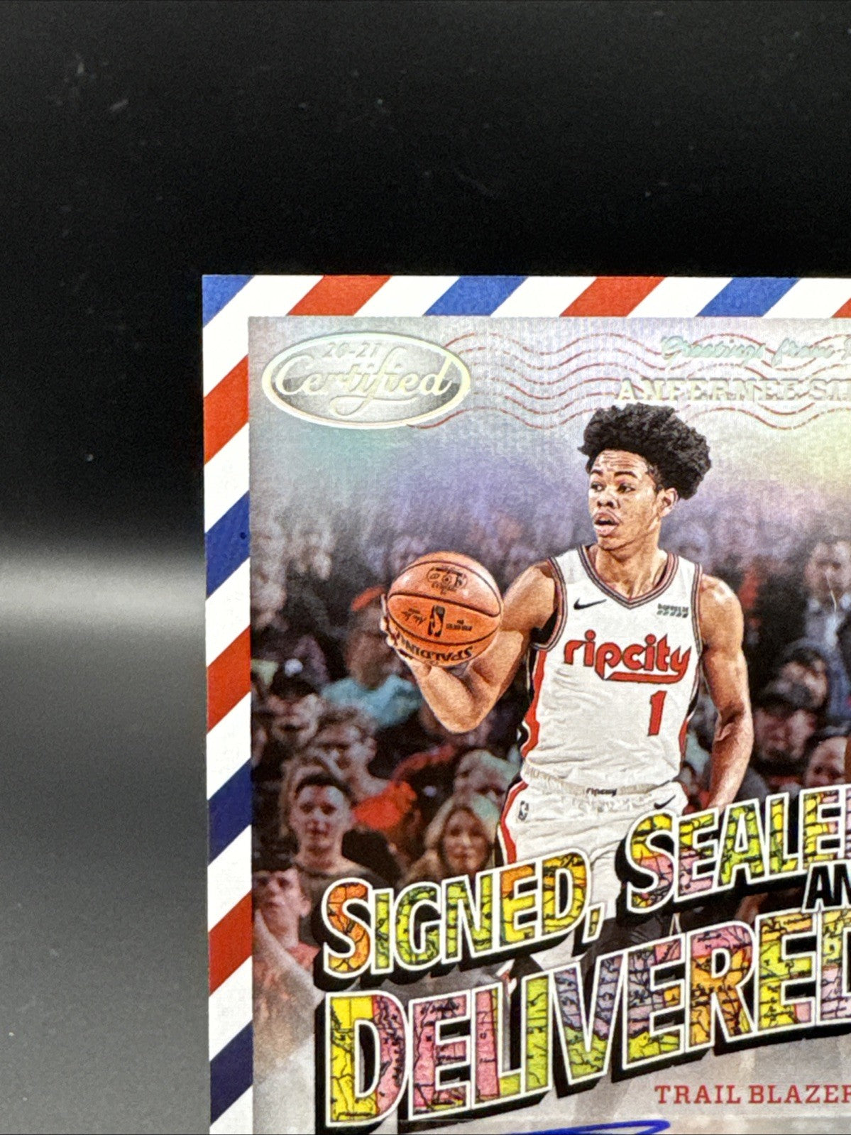2020-21 Panini Certified Anfernee Simons Signed Sealed Delivered Auto #SSD-ASM