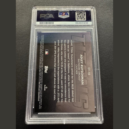 2023 TOPPS CHROME TOPPS CHROME TITANS CT10 ADLEY RUTSCHMAN ROOKIE CARD RC PSA 10
