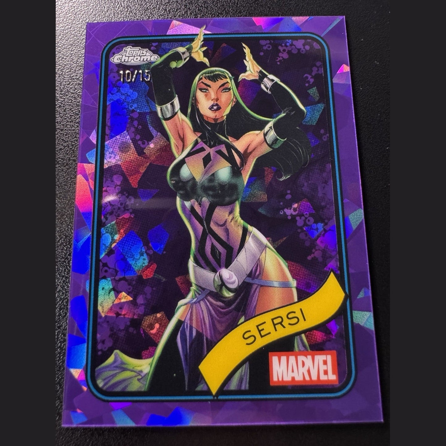 2025 Topps Marvel Comics Chrome Sapphire #77 Sersei PURPLE SAPPHIRE /15