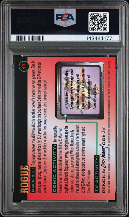 1995 Ultra X-Men Rogue All Chromium #11 PSA 9