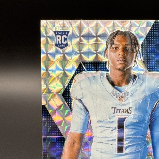 2025 Mosaic Cam Ward Variation Silver Mosaic Mosaic Prizm #272 RC Titans