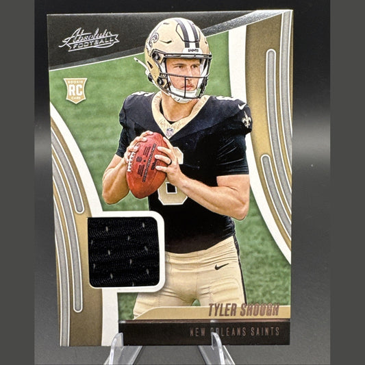 2025 Panini Absolute Tyler Shough Rookie Relic Card ARM-TSH  SAINTS
