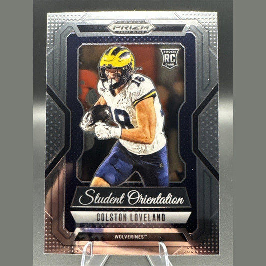 2025 Panini Prizm Draft Picks #14 Colston Loveland Student Orientation RC
