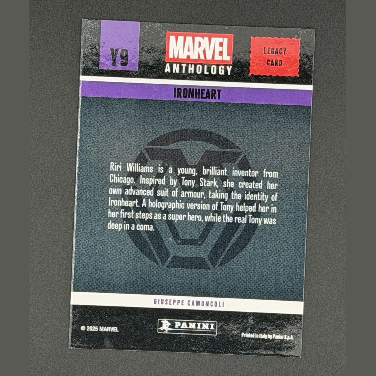 2025 Panini Marvel Anthology - Legacy Card - Ironheart - Y9