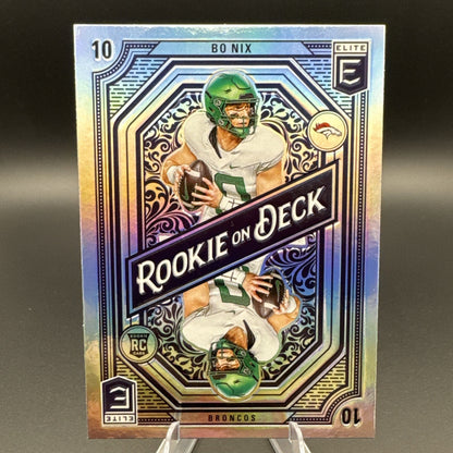 2024 Panini Donruss Elite Rookie on Deck Bo Nix RC #6
