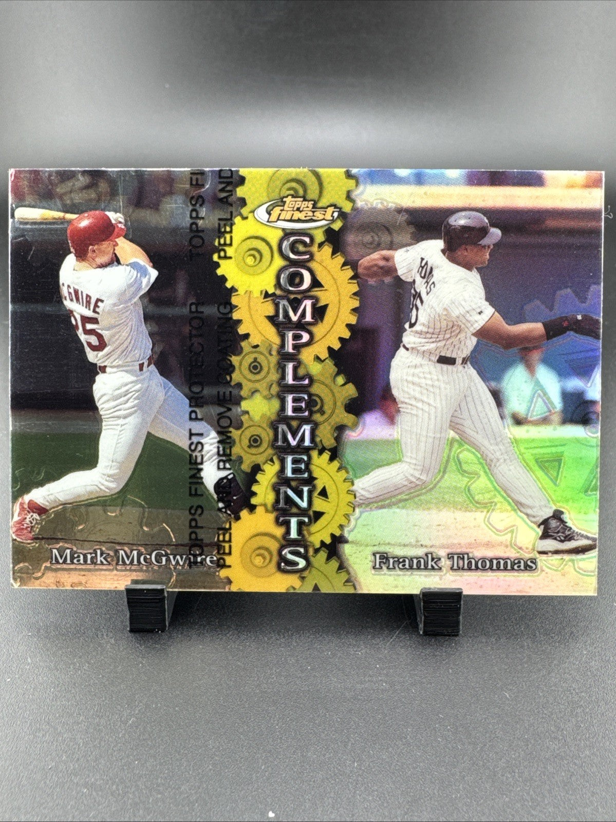 1999 Topps Finest - Complements Frank Thomas, Mark McGwire #C6 W/ Protector Peel