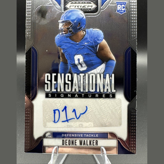 2025 Panini Prizm Draft Picks Deone Walker (#SS-DEW) Sensational Signatures RC