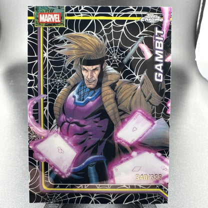 2026 Topps Chrome Marvel Comics SSP Gambit Spider-Web Refractor 340/399 HOT!!