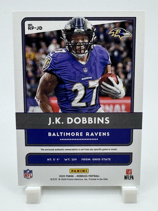 2020 Donruss #RP-JD J.K. Dobbins Phenoms Patch RC Ravens