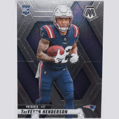 2025 TreVeyon Henderson Panini Mosaic RC #325 Patriots Rookie