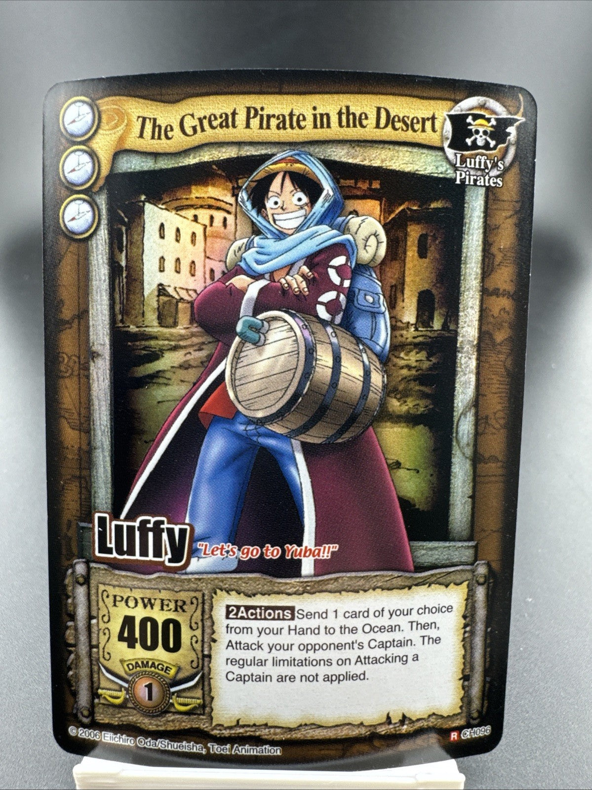 Bandai One Piece CCG Card Luffy The Great Pirate In The Desert Holo