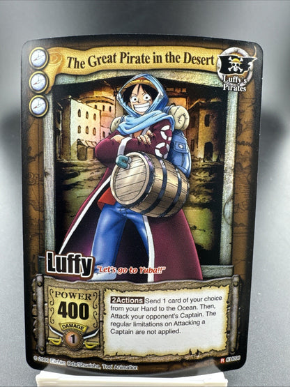 Bandai One Piece CCG Card Luffy The Great Pirate In The Desert Holo