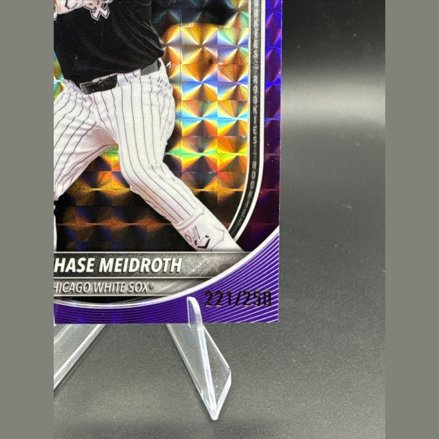 Chase Meidroth 2025 Bowman Chrome #71 Purple Geometric Refractor 221/250 RC