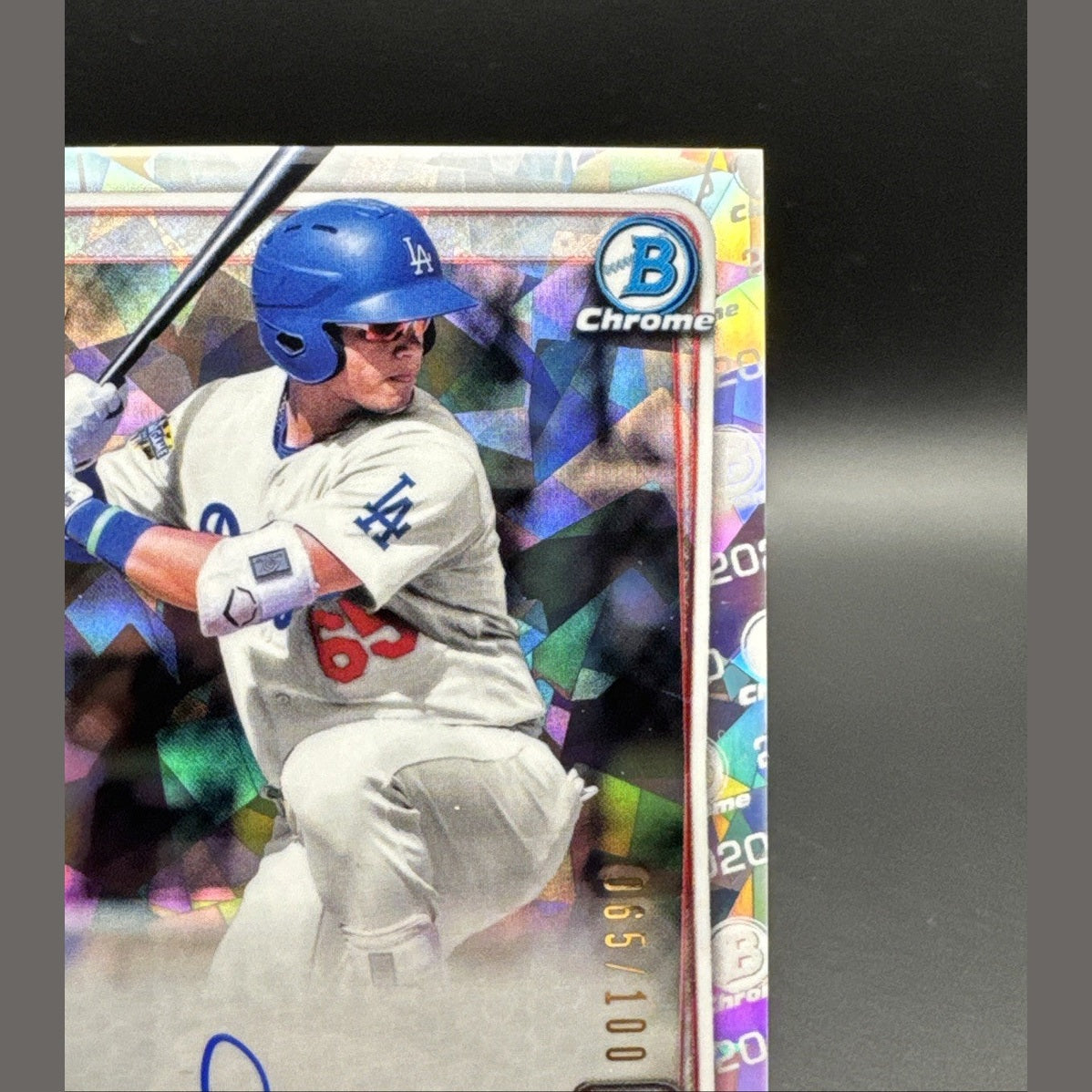 2020 Andy Pages 1st Bowman Chrome Cracked Ice RC Autograph 65/100 #CPA-AP