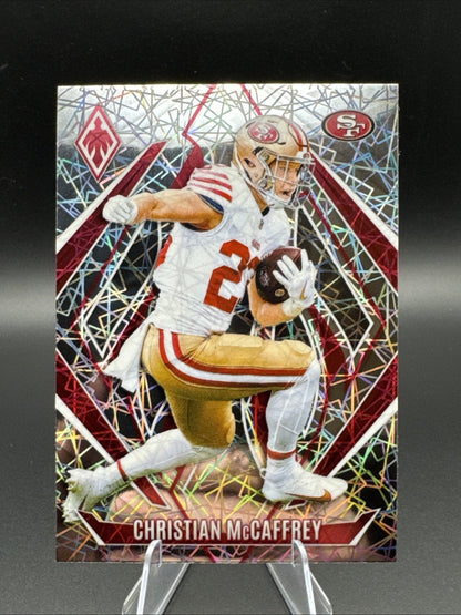 CHRISTIAN MCCAFFREY #26 2024 PANINI PHOENIX 49ERS LAZER