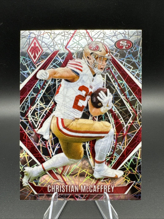 CHRISTIAN MCCAFFREY #26 2024 PANINI PHOENIX 49ERS LAZER