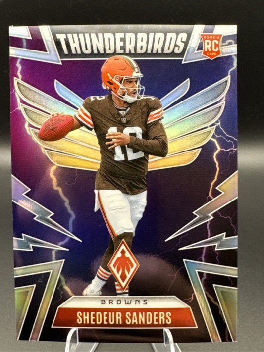 2025 Panini Phoenix-#13-Shedeur Sanders-Thunderbirds-RC-Cleveland Browns