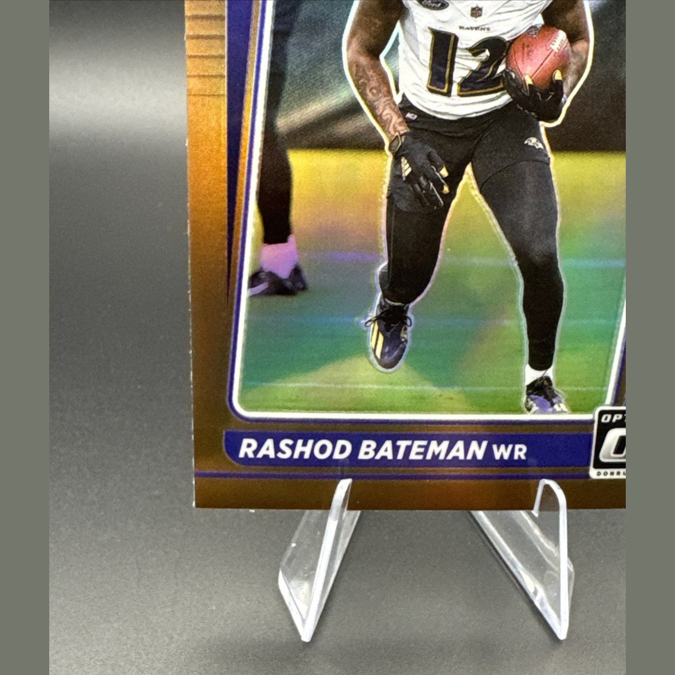 2021 Donruss Optic Rated Rookie Rashod Bateman #210 Bronze Prizm