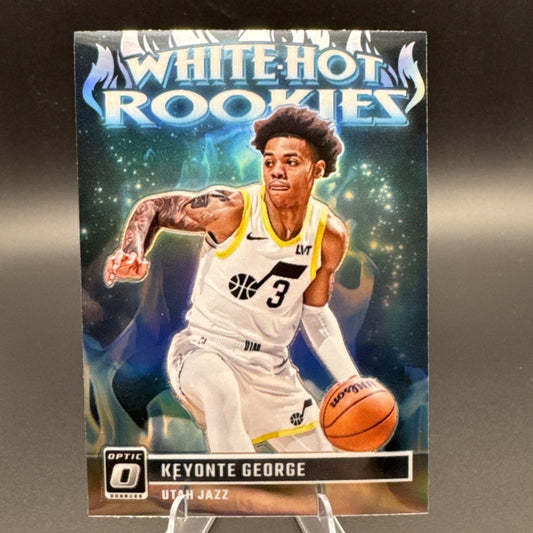 2023-24 Donruss Optic White Hot Rookies #12 Keyonte George RC - Jazz