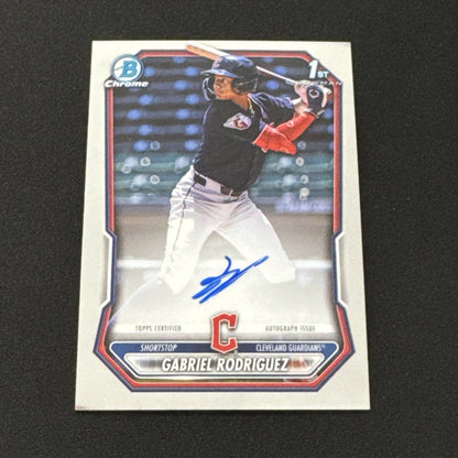 2026 Bowman Chrome Gabriel Rodriguez 1st Bowman Auto Cleveland Guardians #CPA-GR