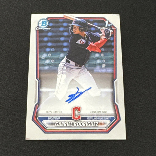 2026 Bowman Chrome Gabriel Rodriguez 1st Bowman Auto Cleveland Guardians #CPA-GR