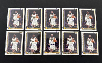 Topps 2025-26 LeBron James #150 LA Lakers Flagship Set NBA Basketball 10x lot