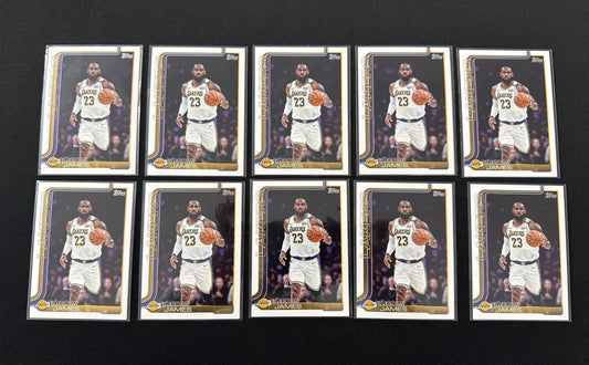 Topps 2025-26 LeBron James #150 LA Lakers Flagship Set NBA Basketball 10x lot