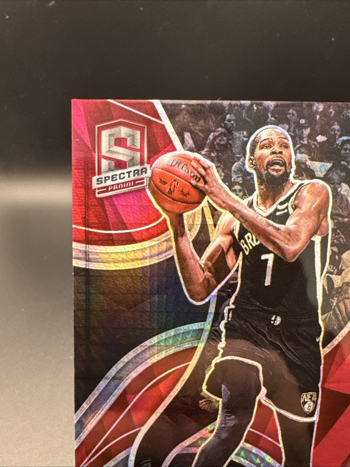 Kevin Durant 2021-22 Panini Spectra Base Variations Asia Hyper Red #7 Nets