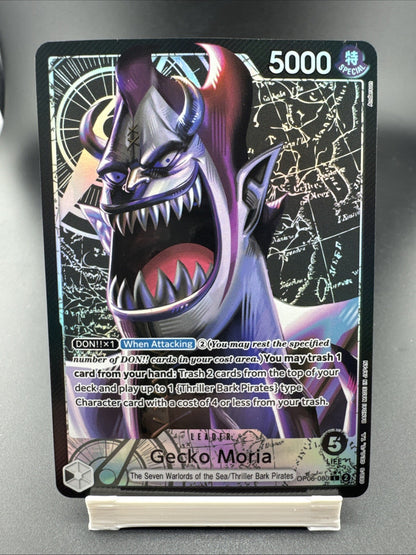 One Piece Gecko Moria OP06-080 Leader Alternate Art