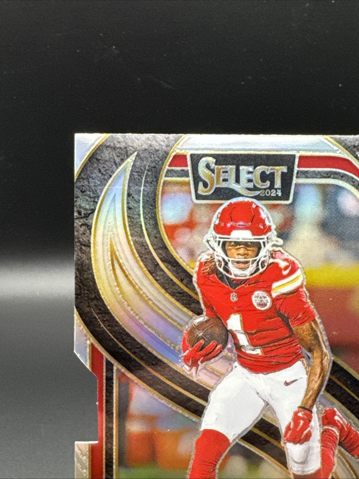 2024 Panini Select 119 Xavier Worthy Silver Prizm Die-Cut (RC) Rookie Chiefs