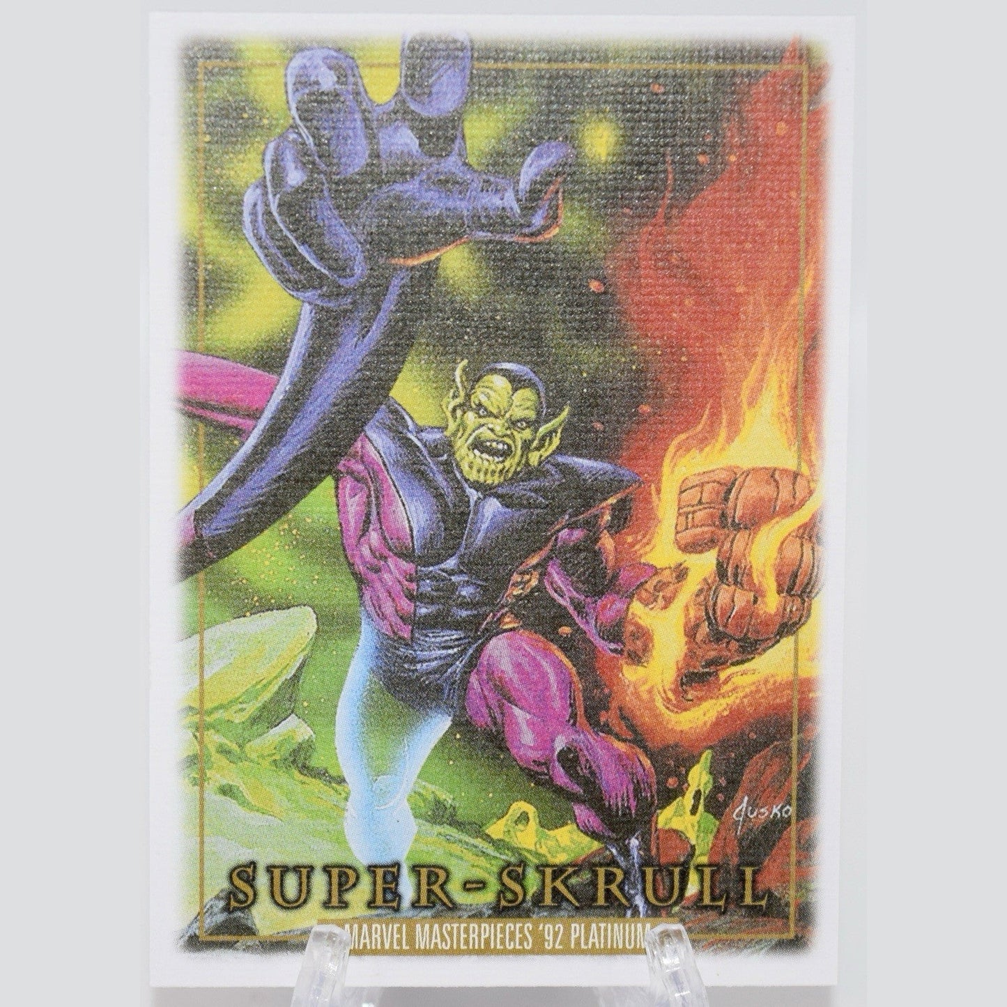 2024 Marvel Masterpieces '92 Platinum #84 Super Skrull -Canvas