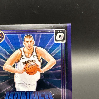 Nikola Jokic Purple Prizm Winner Stays 2024-25 Panini Donruss Optic #6
