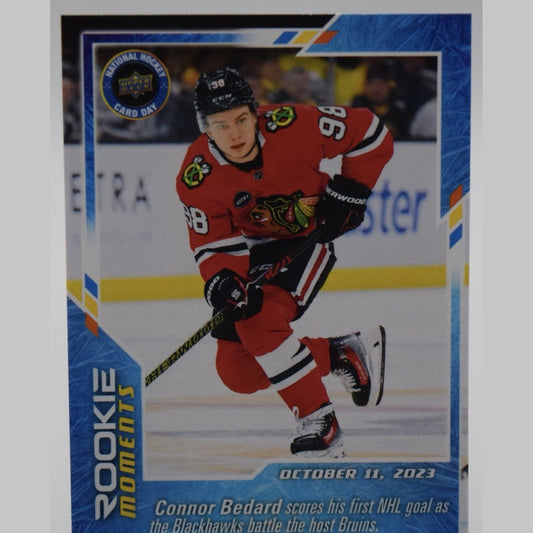 2024 CONNOR BEDARD UPPER DECK NATIONAL HOCKEY CARD DAY #31 BLACKHAWKS